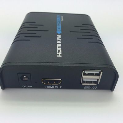 【HDMI KVM网络延长器可键鼠延伸120米 朗强Lkv373kvm】